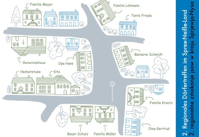 Einladung zum 2. Regionalen Dörfertreffen im Spree-Neiße-Land/2. regionalne zmakanje jsow w kraju Sprjewja-Nysa