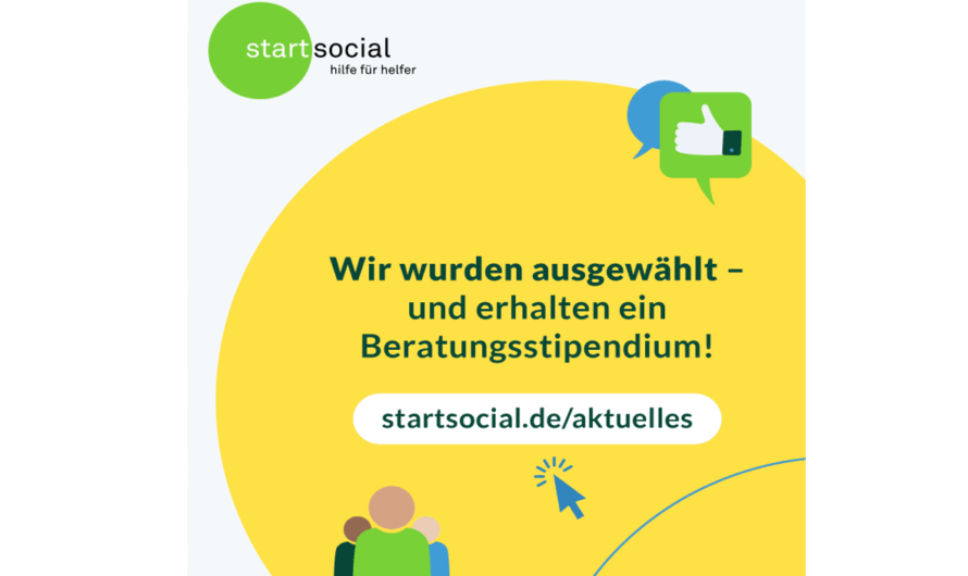 startsocial vergibt 100 Beratungsstipendien an zivilgesellschaftliche Initiativen – und wir sind dabei!