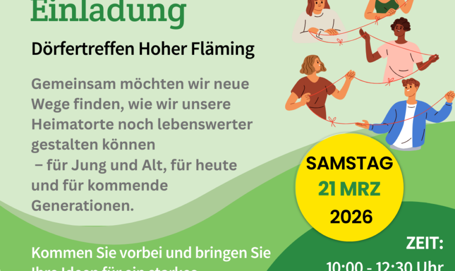Einladung: Dörfertreffen Hoher Fläming